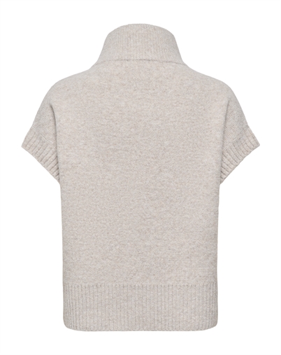 JDY - JDYLea 2 Way Zip Vest - Natural Melange 